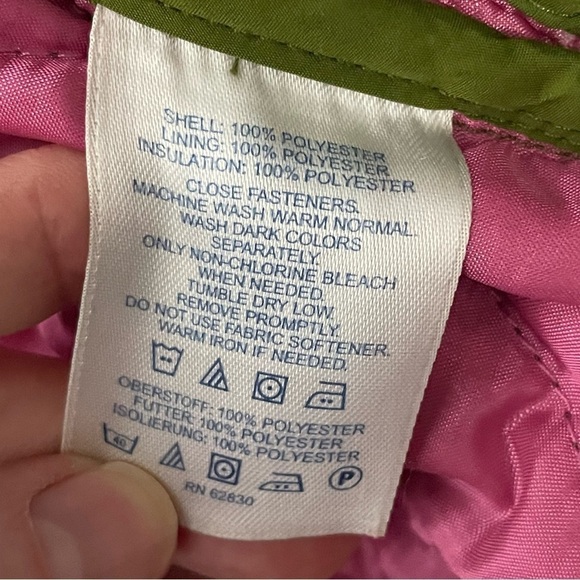 Lands' End Quilted Zip-Up Jacket – Green – Size Medium - Picture 7 of 10